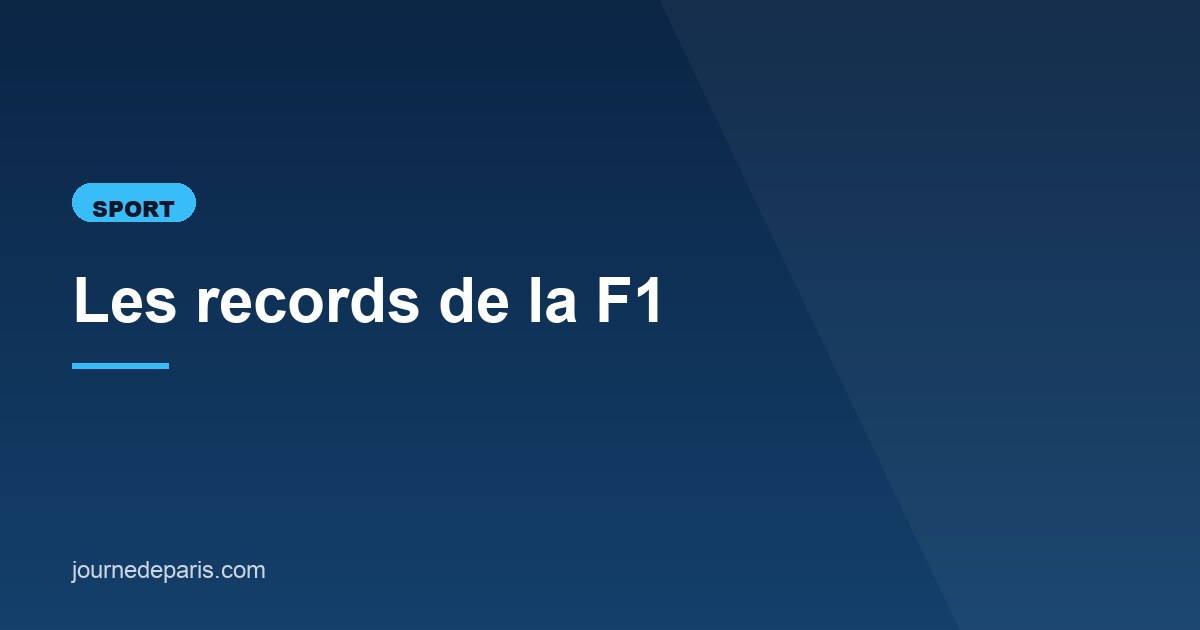 Illustration de l'article consacré aux records de la F1